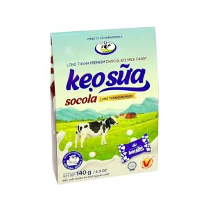 Kẹo sữa socola Long Thành Prmium Domilk 140g