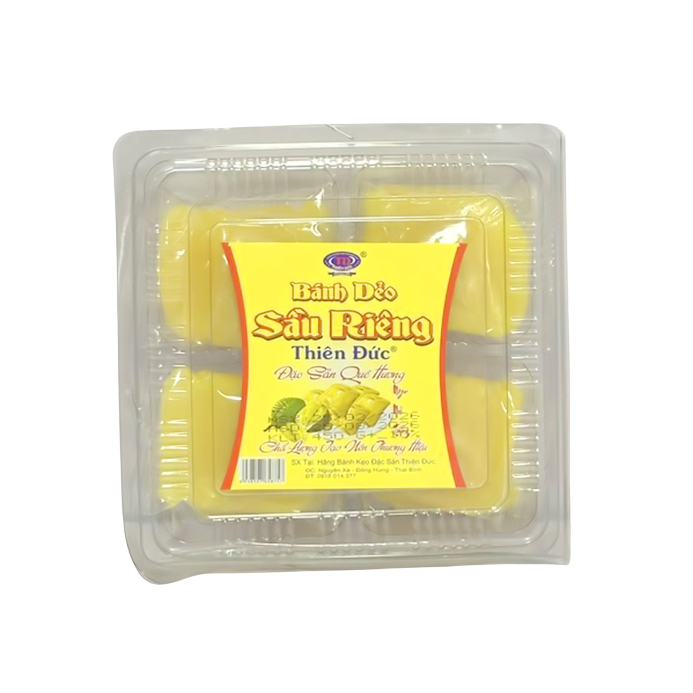 Bánh dẻo sầu riêng Thiên Đức hộp 8 miếng 450g