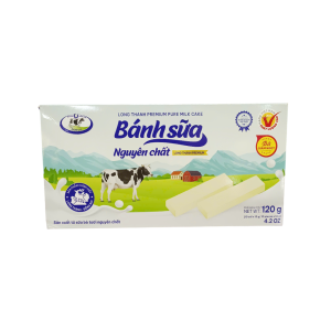 Bánh Sữa Nguyên Chất Long Thành Domilk Hộp 120g – 10 Thanh