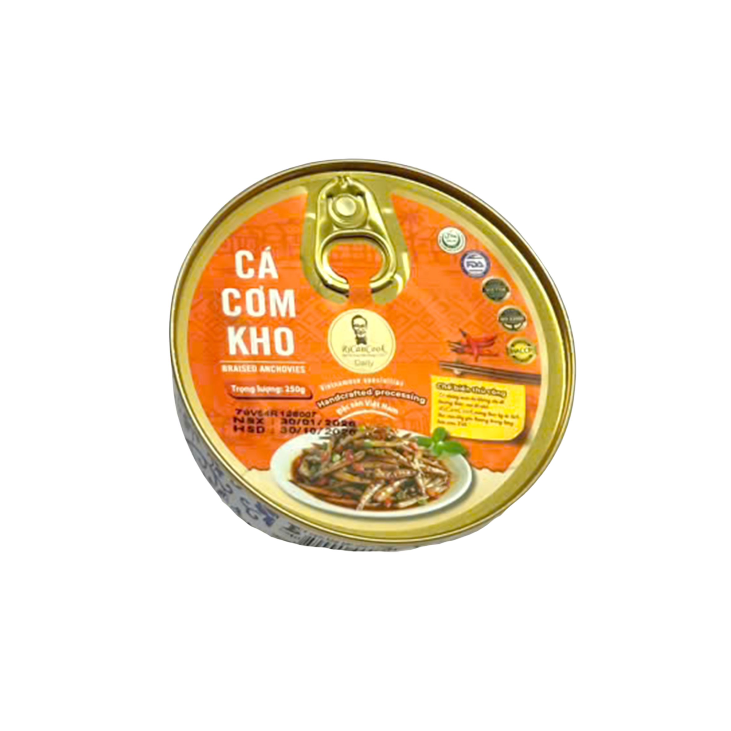 Cá Cơm Kho RiCanCook Bát Nhôm 250g