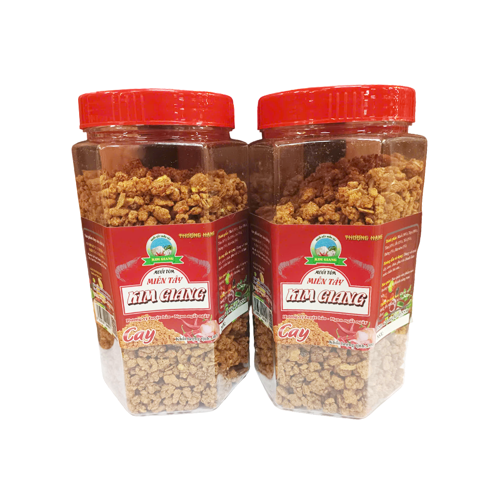 Muối Tôm Miền Tây Kim Giang Cay Hũ 300g