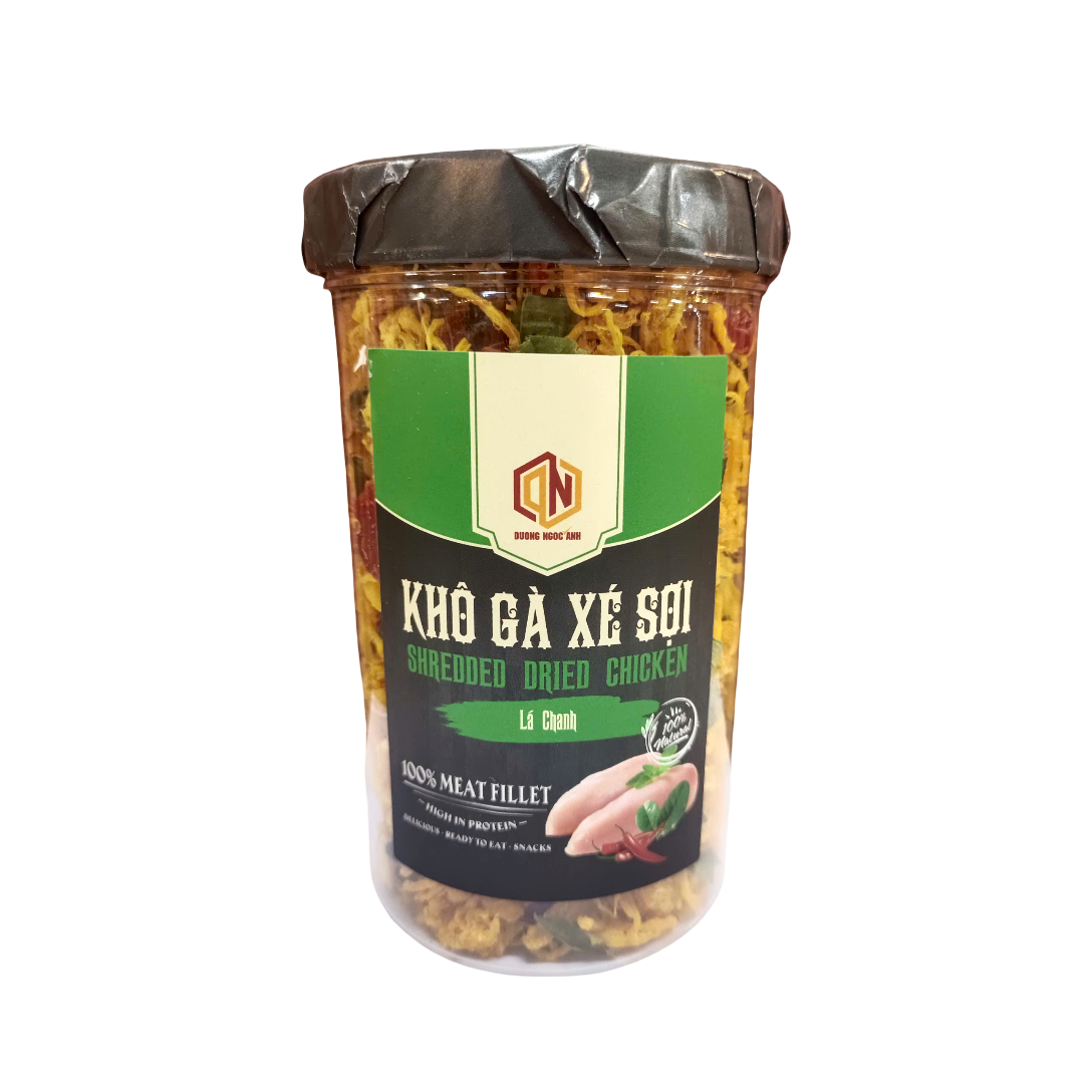 Khô Gà Xé Sợi Lá Chanh Dương Ngọc Anh Hũ 200g