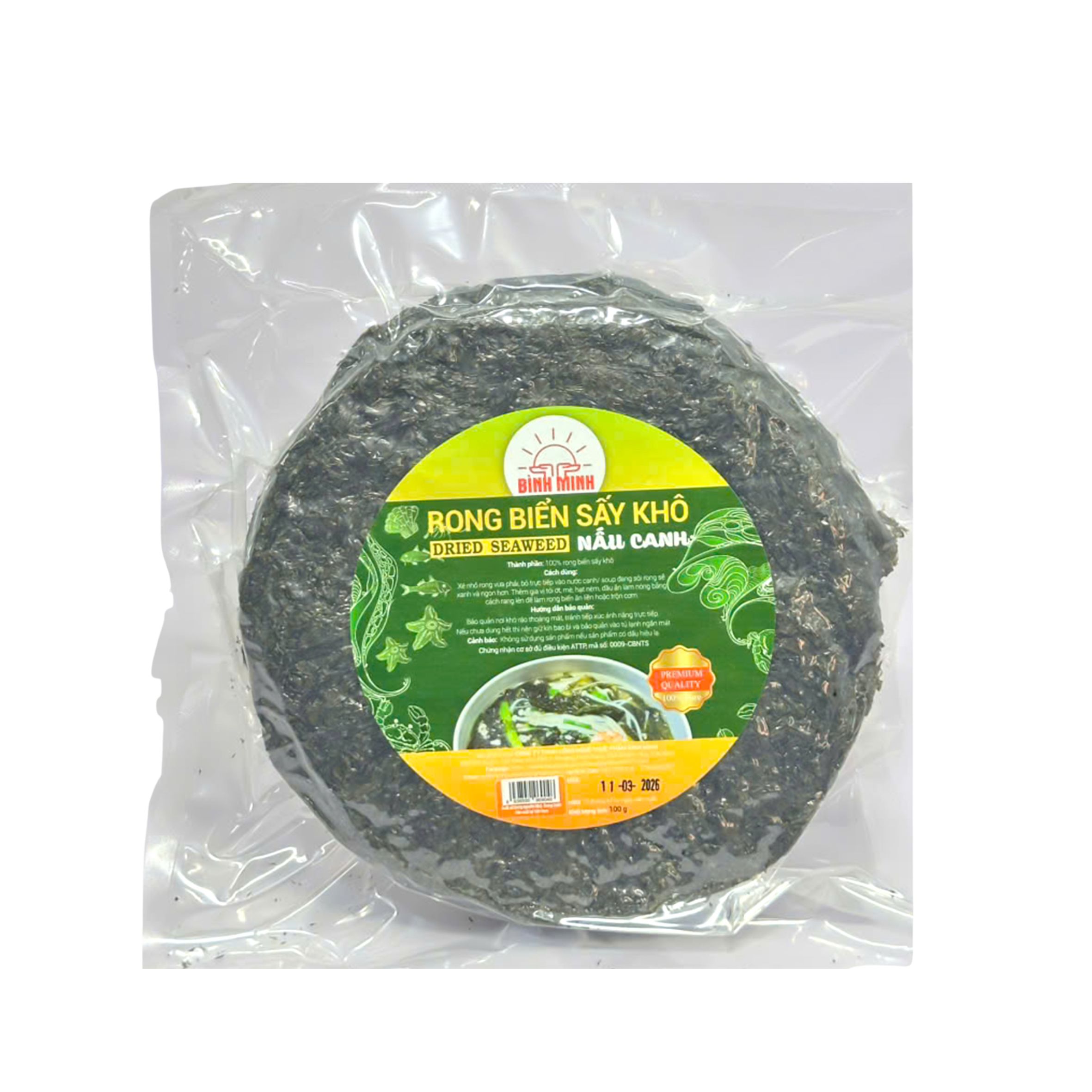 Rong Biển Sấy Khô Nấu Canh Bình Minh Gói 100g