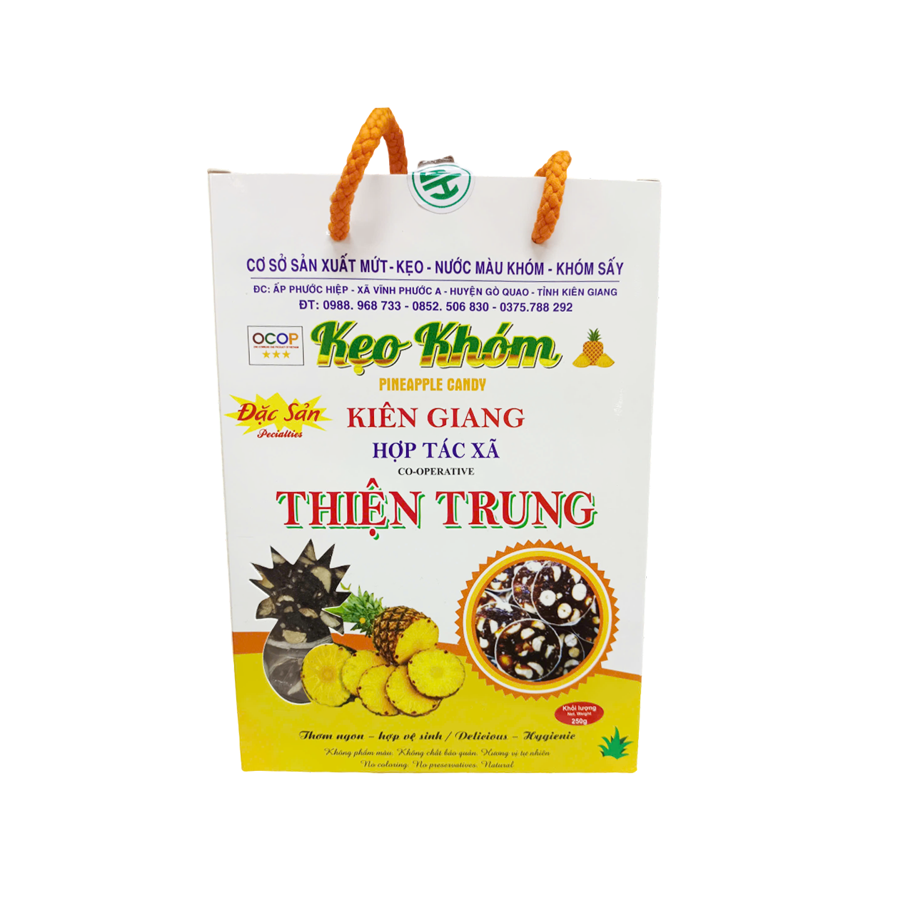 Kẹo Khóm Thiện Trung Hộp 250g