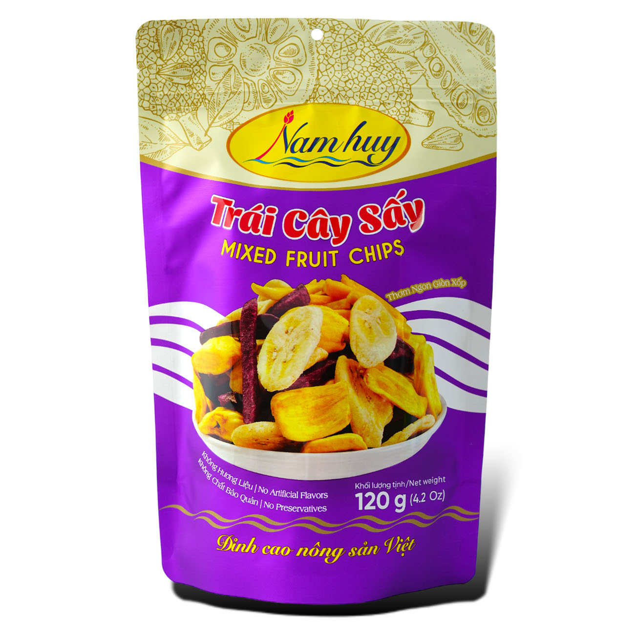 trái cây sấy Nam Huy gói 120g